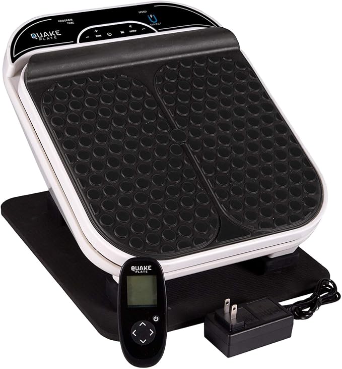 Foot Massager for Neuropathy Pain & Circulation by Quake Plate High RPM Oscillating Deep Tissue Foot & Calf Massager for Plantar Fasciitis Pain Relief, 30 Speed Vibrate with Gen 2 RF Remote - Bloomnest