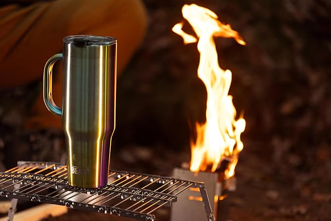 Beast 50 oz Tumbler Stainless Steel Vacuum Insulated Coffee Ice Cup Double Wall Travel Flask (Rainbow) - Bloomnest