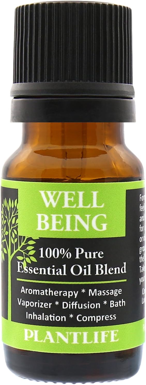 Plantlife Well Being Aromatherapy Essential Oil Blend - Straight from The Plant 100% Pure Therapeutic Grade - No Additives or Fillers - Made in California 10 ml - Bloomnest