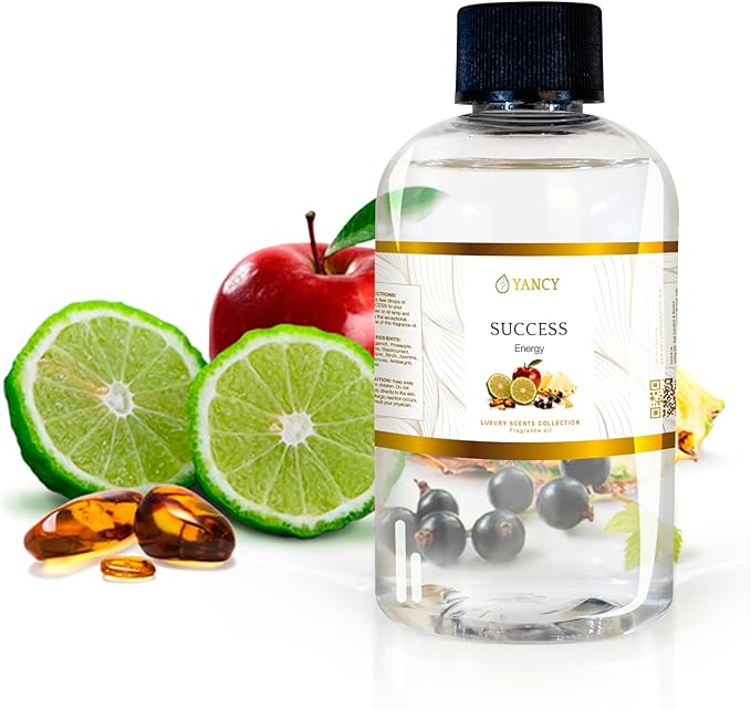 YANCY Success Luxury Collection Fragrance Oil (4 oz), Bold Motivating Aroma, Ideal for Diffusers, Oil Burners & Aroma Lamps, Empowering Fragrance for Daily Drive YancySpa