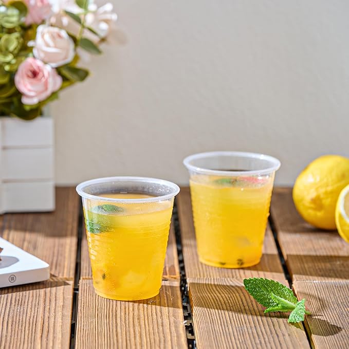 Lilymicky 1000 PACK 5 oz Clear Plastic Cups, Small Disposable Drinking Cups, 5 Ounce Clear Beverage Tumbler for Tasting, Drinking, and Party - Bloomnest