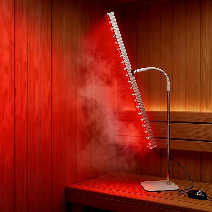 Red Light Therapy for Body Face, Infrared Light Therapy for Sauna with Adjustable Stand, 660nm and 850nm Near Infrared LED Lights Panel