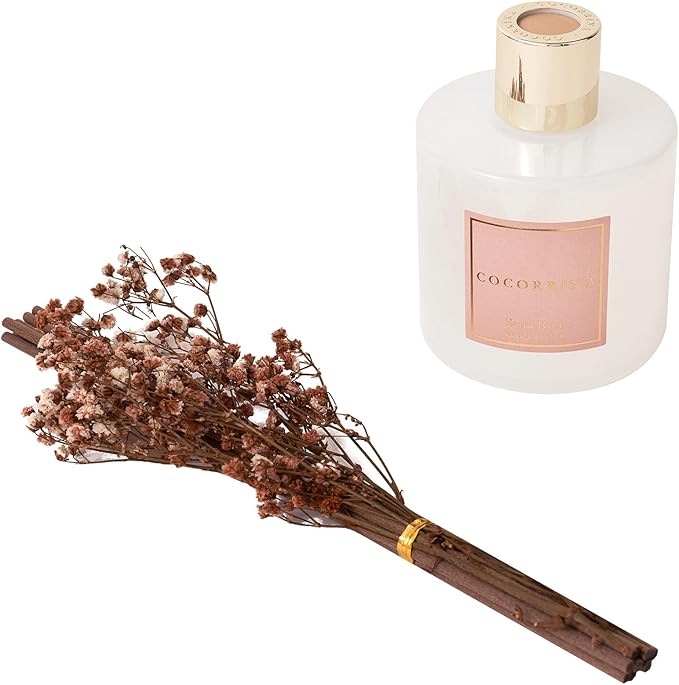 Cocorrína Reed Diffuser Sets- Satin Rose Scented Diffuser with Sticks Home Fragrance Reed Diffuser for Bathroom Shelf Decor - Bloomnest