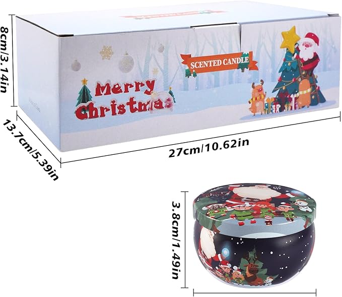 16Pack Christmas Scented Candles Gift- Aromatherapy Candle-Soy Wax-Long Lasting Burn time, Christmas Thanksgiving Gifts for Women，Home Decor - Bloomnest