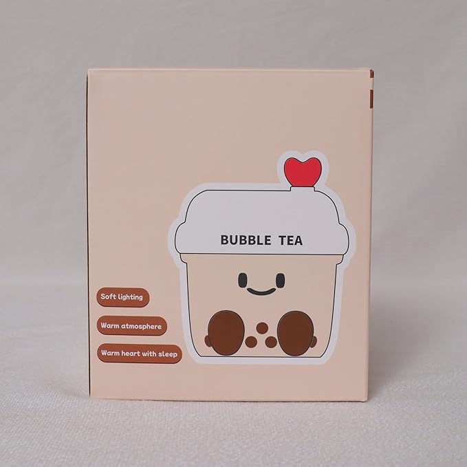 YuanDian Boba Bubble Tea Night Light, Cute Silicone Lamp Gift for Kids Girls Boys, Bedroom Decor for Christmas Birthday - Toddler Safe Kids Room Accessories - Bloomnest