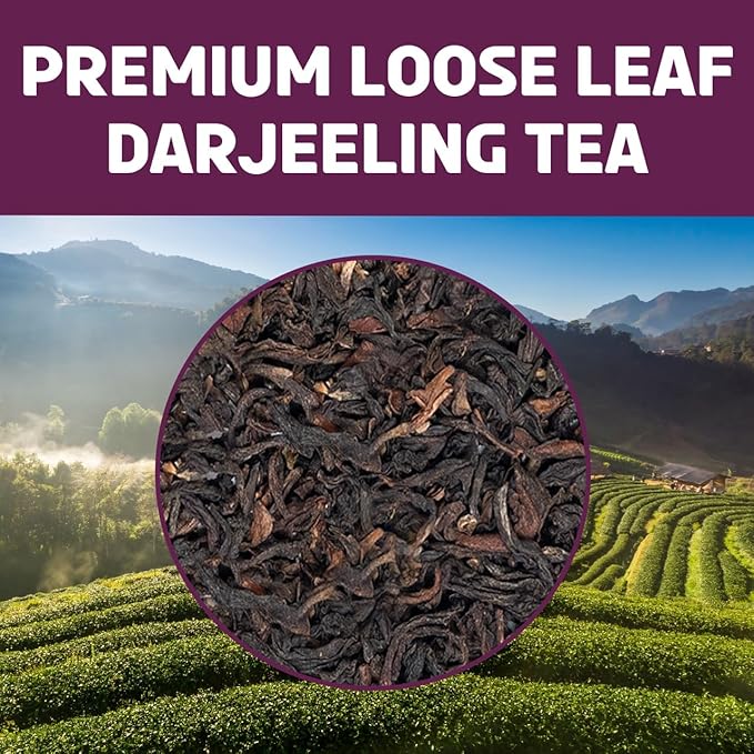 BREWIX, Darjeeling Tea Leaves from Hills of Himalayas (50+ Cups, 3.53oz/100g) | Pure Loose Leaf Darjeeling Black Tea | Long Leaf Grade | Straight From Source In India - Bloomnest