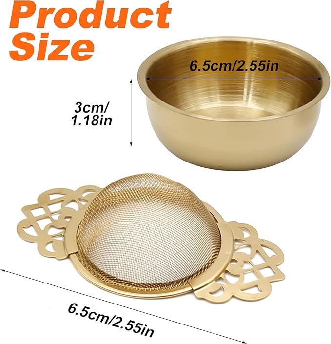 304 Stainless Steel Tea Drain Strainer Tea Filter Mesh Tea Drip Bowls Teapot Strainer With Petal Handles Tea Divider, Pack Of 4 - Bloomnest