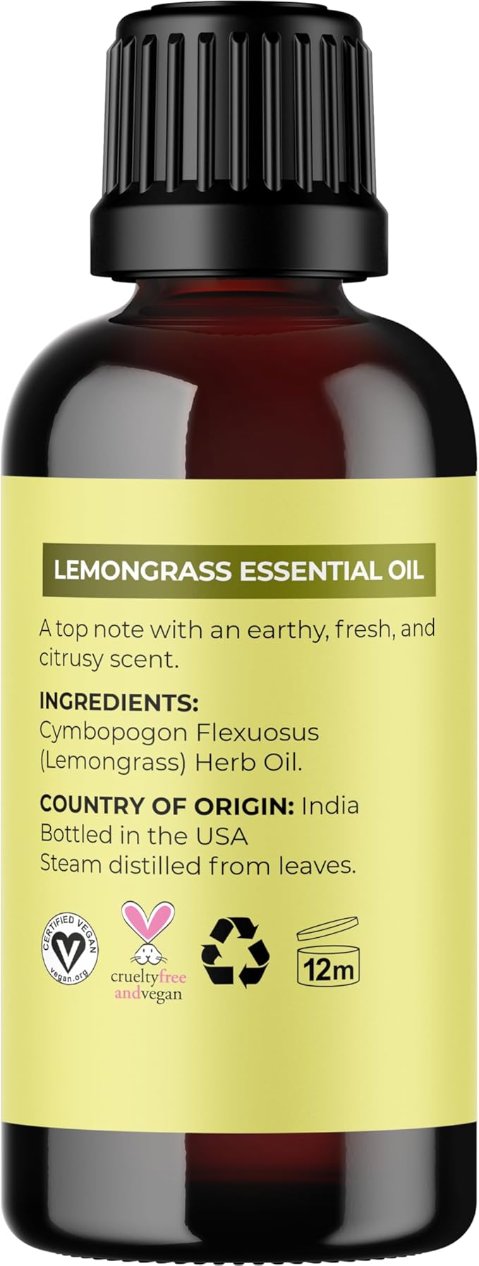 Pure Refreshing Lemongrass Essential Oil - Aromatherapy Lemongrass Oil for Hair Nails and Skin Plus Potent Natural Aromatic Essential Oil for Diffusers for Home and Travel from Maple Holistics - Bloomnest