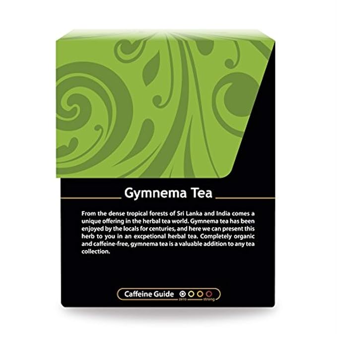 Organic Gymnema Sylvestre Leaf Tea - Kosher, Caffeine Free, GMO-Free - 18 Bleach Free Tea Bags - Bloomnest