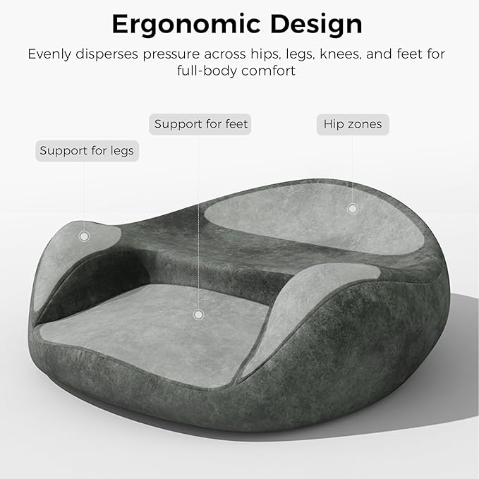 Meditation Cushion & Floor Pillow Seat - No More Numb Legs Comfortable Memory Foam Sitting for Adult, idea for Reading, Yoga. - Bloomnest
