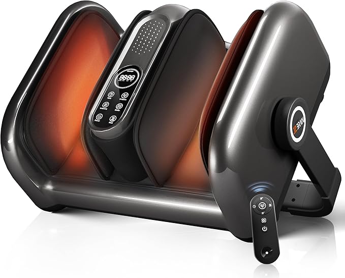 Shiatsu Foot Massager Machine with Heat : Deep Kneading Foot Massager with Vibration for Plantar Fasciitis, Neuropathy, Pain Relief, Circulation - Perfect for Women, Men, Parents, Father, Mom