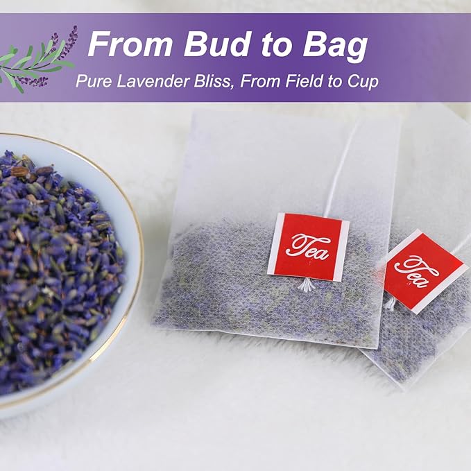 TEARELAE - Lavender Tea, 40 Count - Premium Dried Lavender Flower Tea Bags for Stress Relief - Aromatic Wellness - Non-GMO - Caffeine-Free - Bloomnest