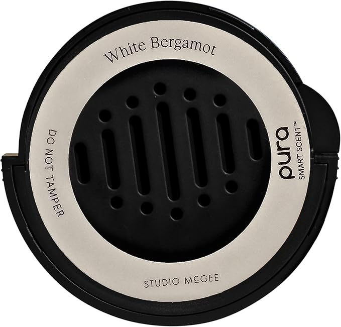 Pura and Studio McGee - Fragrance for Car Diffuser - Clean & Safe Luxury Scent Refill - Long-Lasting for 30 Days of Aroma - Must-Have Accessory- White Bergamot - Bloomnest