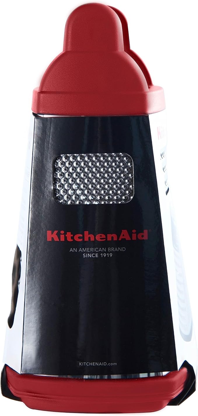 KitchenAid Gourmet 4-Sided Stainless Steel Box Grater with Detachable Storage Container - Bloomnest
