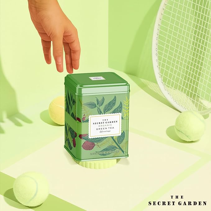 Life Plus Style Gourmet Secret Garden Organic Green Tea Caffeinated Natural Pure Unsweetened Smooth & Refreshing Hot or Iced Rich in Antioxidants Gluten Free Support Health Eco Conscious 50 Tea Bags - Bloomnest