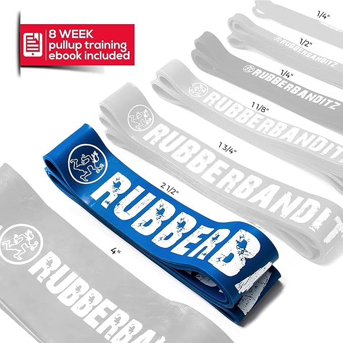 Rubberbanditz Pull Up Assist Resistance Bands Heavy Duty Loop Exercise Workout Bands for Powerlifting, Mobility, and Stretching - Bloomnest