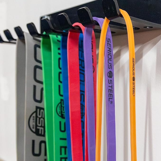 Serious Steel Fitness 37" Resistance Training Bands (Portable Exercise Band System Training Bands- Great for Individuals Looking for Tension Throughout The Exercise) - Bloomnest