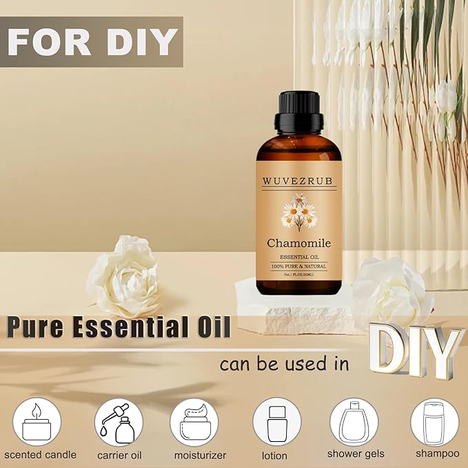 Chamomile Essential Oils, 30ML Pure and Natural Essential Oil for Aromatherapy Diffuser - Chamomile /1 Fl Oz - Bloomnest