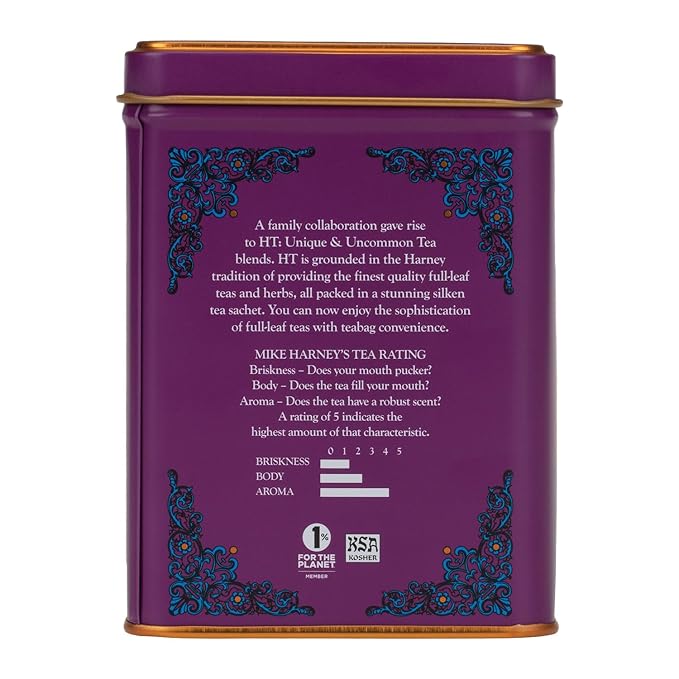 Harney & Sons Indigo Punch, Butterfly Pea Flower Tea with Fruity Flavors, HT Line, 20 sachets - Bloomnest