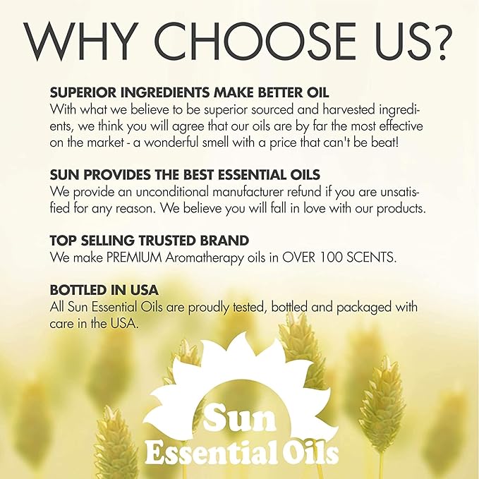 Sun Essential Oils - 16 oz Myhrr Essential Oil for Diffuser, Skin, Face, Hair & Aromatherapy Massage, Fragrance for Candle, Soap, Lotion & Shampoo Making at Home - Bloomnest