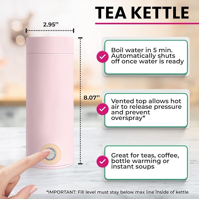 Tea Gift Basket for Women with Portable Kettle and Grippie Socks | Birthday Gift Set for Her, Mom,Wife, Co-Worker, Teacher Appreciation, Get Well - Bloomnest