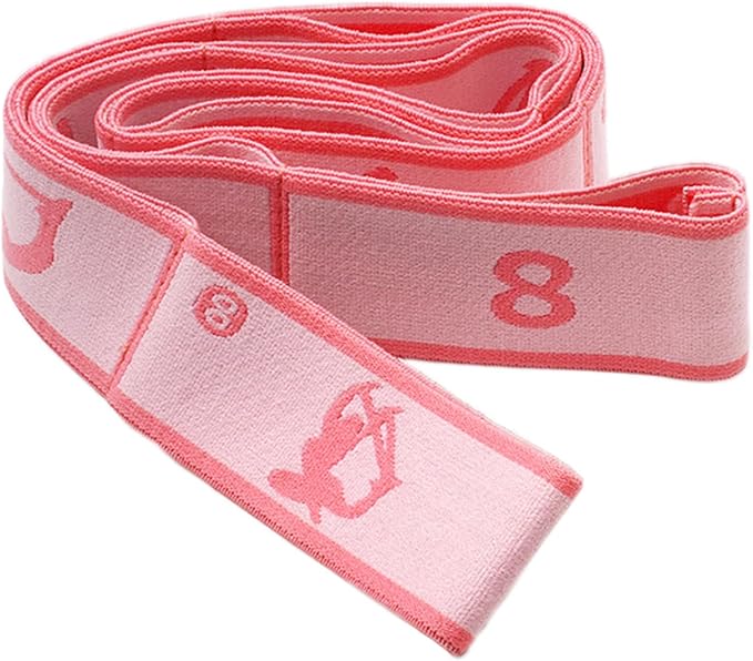 Adjustable Stretch Strap for Kids, 8-Loop Elastic Resistance Band for Children Gymnastics, Ballet Dance, Yoga, Stuff，Pilates & Flexibility Training, Home Exercise Equipment for Girls - Bloomnest