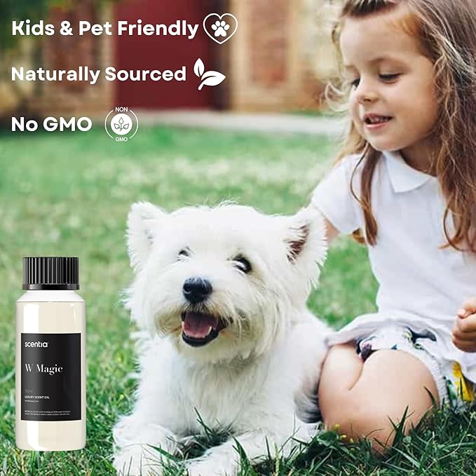 Scentia W Magic Hotel Diffuser Oil - 120 mL 4.06 fl oz - Aromatherapy Fragrance Inspired by 5-Star Hotels | Notes of Bergamot, Lemongrass, Jasmine - Bloomnest