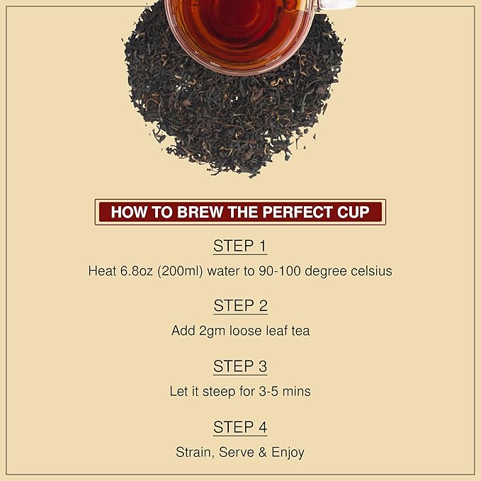BREWIX, English Breakfast Black Tea Leaves (50+ Cups, 3.53oz/100g) Gluten Free | Strong, Robust & Aromatic | High Caffeine Loose Leaf - Bloomnest