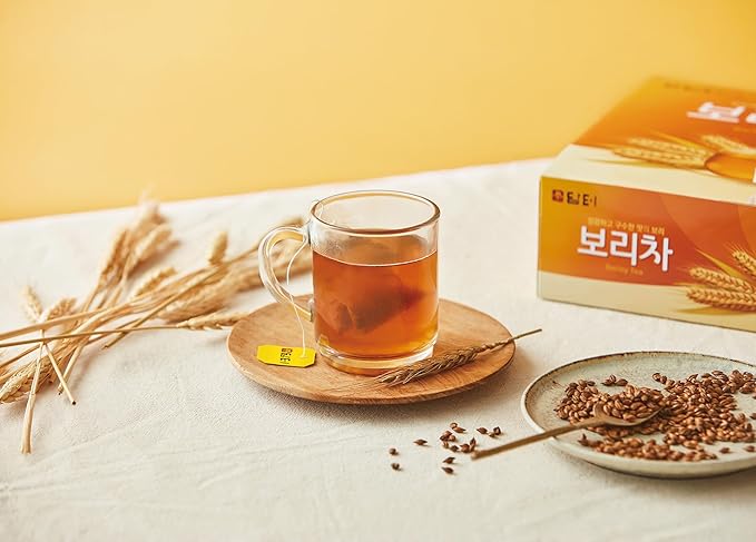 Damtuh Korean Barley Tea – Roasted Boricha Mugicha, Nutty Herbal Tea, Caffeine-Free, 50 Tea Bags (1.5g each) - Bloomnest