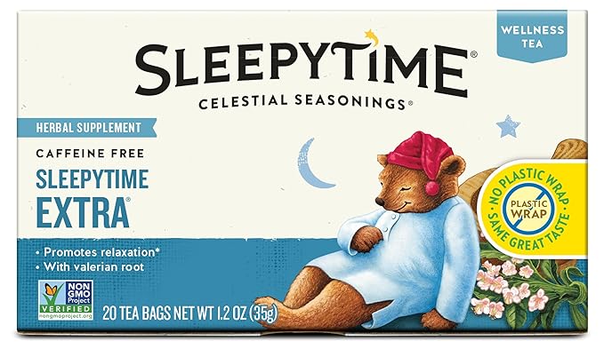 Celestial Seasonings Sleepytime Extra Herbal Tea, 20 Tea Bags Box - Bloomnest