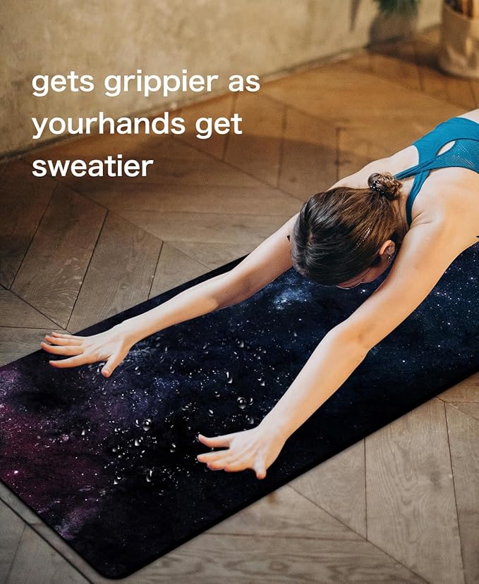 Non Slip Yoga Mat TPE Workout Mat for Men Women, Thick Workout Mat with Carrying Strap, Fitness Mats for Exercise, Yoga, Fitness, Pilates, Floor Workouts (72" x 24" x 6mm) - Bloomnest