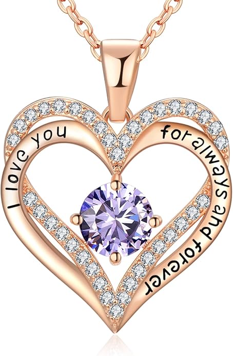 18K Rose Gold Necklaces for Women Birthday Gifts for Women Jewelry for Women Birthday Gifts for Wife Girlfriend Daughter Wife Birthday Gifts for Anniversary Mothers Day Christmas Valentines Gifts - Bloomnest