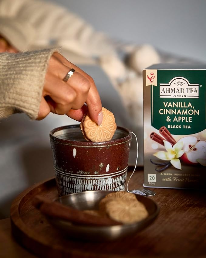 Ahmad Tea Vanilla, Cinnamon, Apple 20 Count (Pack of 6) - Bloomnest