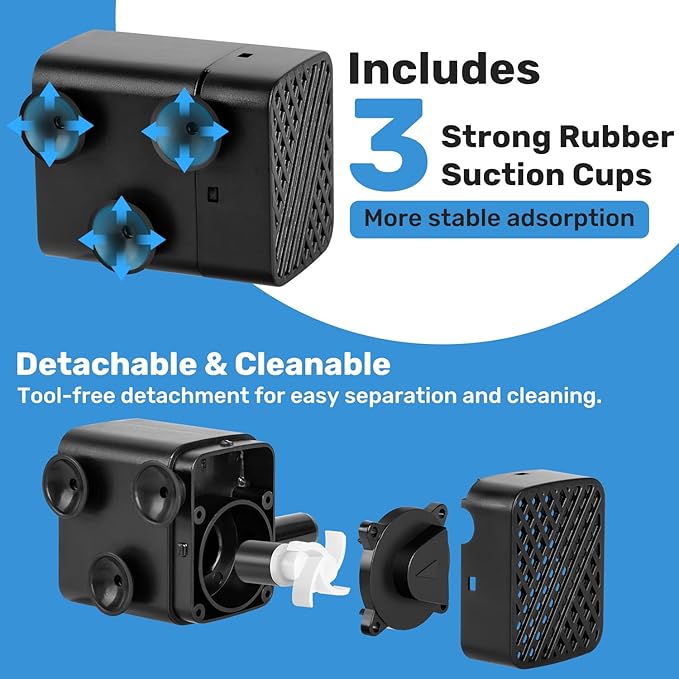 Mini Submersible Pump, Small Fountain Pump with & Sensor (DC 5V USB) for Fish Tank, Pet Fountains, Water feature, Tabletop Fountain, Pond, Hydroponics, Cat Drinking Fountain Replacement Pump - Bloomnest