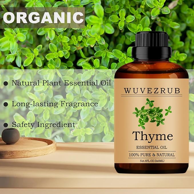 Thyme Essential Oil, 240ML Pure and Natural for Aromatherapy Diffuser - 8 Fl Oz - Bloomnest