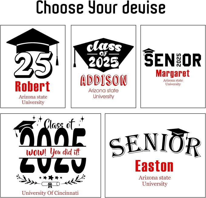 Personalized 40oz Graduation Coffee Travel Tumbler Cup, Class of 2024, Senior 2024, Custom Tumbler with Name & Text for High School College - Bloomnest