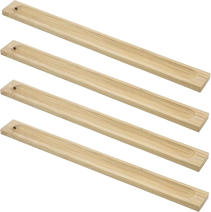 Bamboo Wood Incense Sticks Holder Incense Burner Ash Catcher (6 Pack) - Bloomnest
