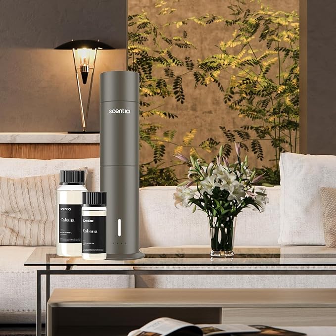 Scentia Hotel Diffuser Oil Inspired by 5-Star Hotel Scent - 500 ml 16.9 fl oz - Fragrance Oil Blend Jasmine, Bergamot & Fresh Marine Notes for Aromatherapy Diffusers and Humidifiers - Cabana - Bloomnest