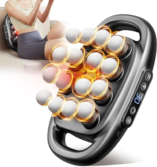 VTT 16-Head Massage Gun Set, Deep Tissue Percussion Massager with 3 Modes & 30 Intensities,Quiet Muscle Massage Gun for Back,Shoulders, Legs, Foot, Body Muscle Pain Relief - Bloomnest