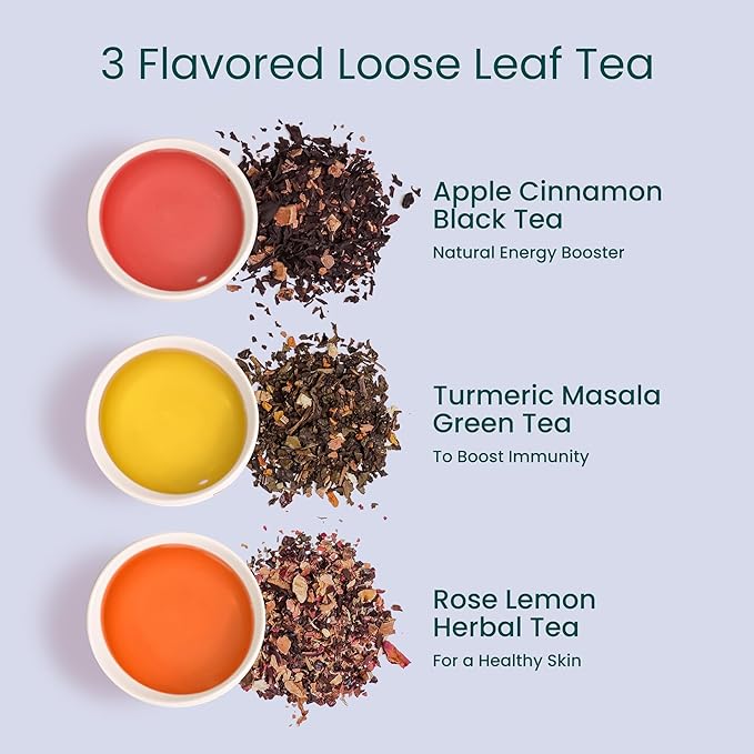 Teaniru, Novelty Tea Gift Box - 1 Carton (Box of 20) | Assorted Loose Leaf Tea Sampler Gift - 3 Flavors in Luxury Gift | Bulk Wellness Gifts, Clients & Family | Brew Hot/Iced | Thanks Giving - Bloomnest