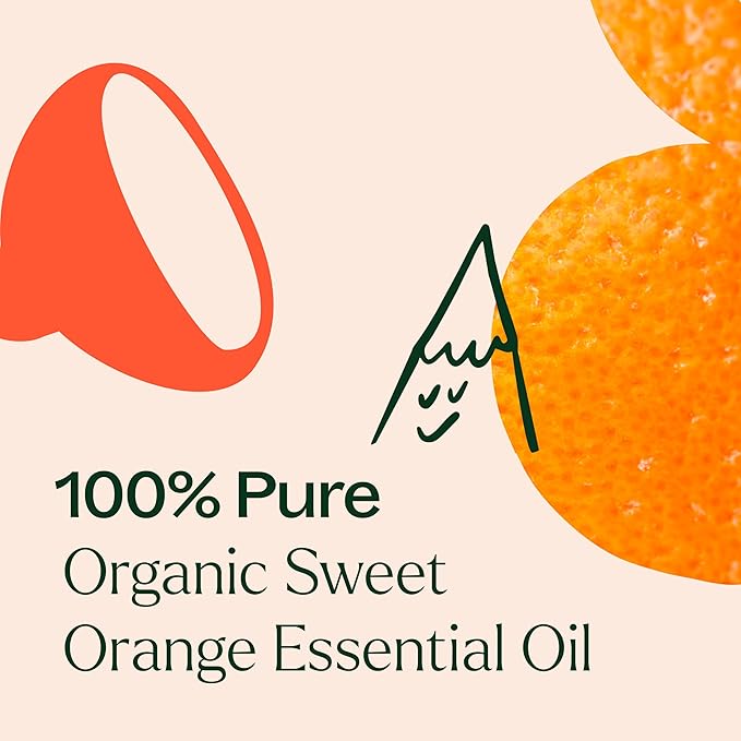 Plant Therapy Sweet Orange Organic Essential Oil 100% Pure, USDA Certified Organic, Undiluted, Natural Aromatherapy, Therapeutic Grade 30 mL (1 oz) - Bloomnest