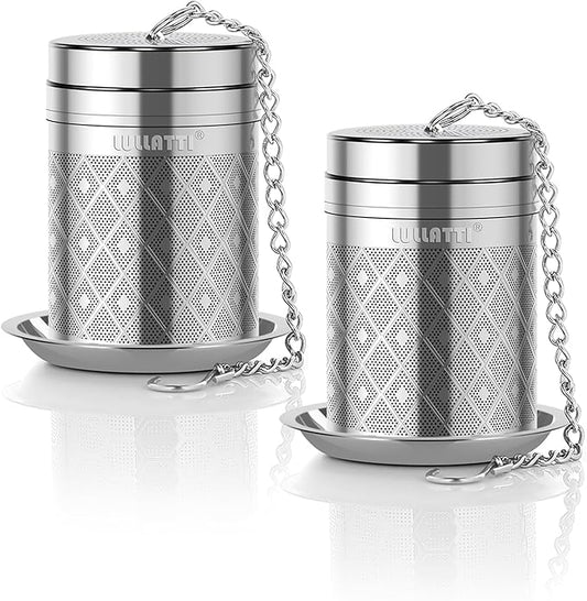 Tea Infusers for Loose Tea, 18/8 Stainless Steel Tea Strainer Set, Extra Fine Mesh Tea Steeper for Brew Tea, Spices & Seasoning