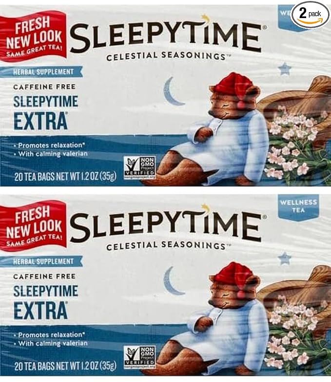 Celestial Seasonings Herbal Tea, Sleepytime Extra, 20 Count- Pack of 2 - Bloomnest