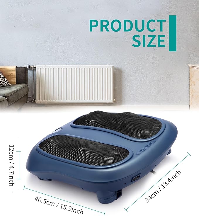 Nekteck Foot Massager with Heat, Shiatsu Foot Massager for Neuropathy, Plantar Fasciitis, Electric Heated Foot Massage Machine for Pain Relief and Circulation, Gifts for Man Woman Her Him Birthday - Bloomnest