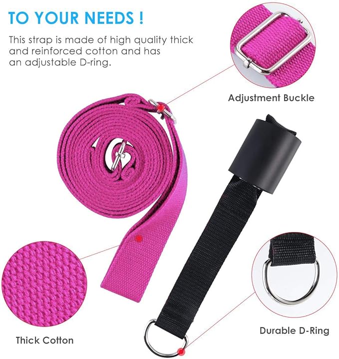 Leg Stretcher, Door Flexibility & Stretching Leg Strap - Great for Ballet Cheer Dance Gymnastics or Any Sport Leg Stretcher Door Flexibility Trainer Premium Stretching Equipment - Bloomnest