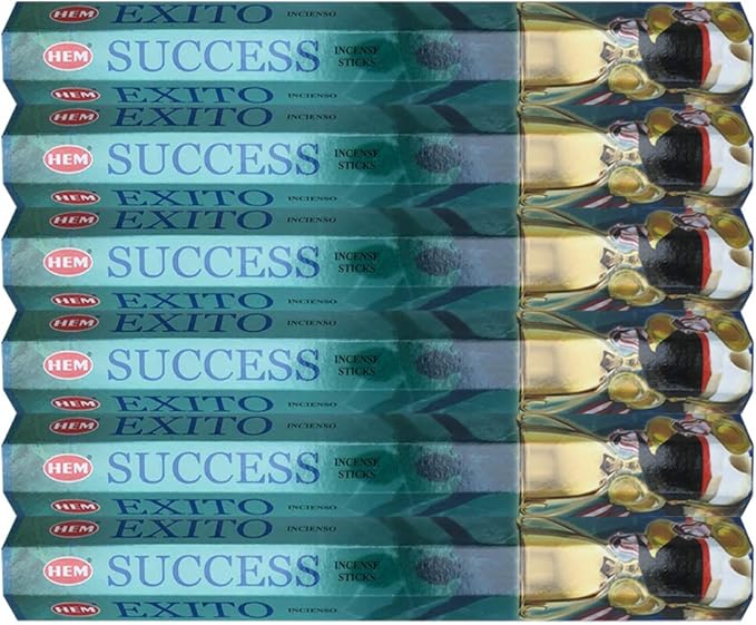 TRUMIRI Incense Stick Holder Bundle with Hem Success 20g Incense Sticks - Pack of 6 (Approx 120 Sticks)