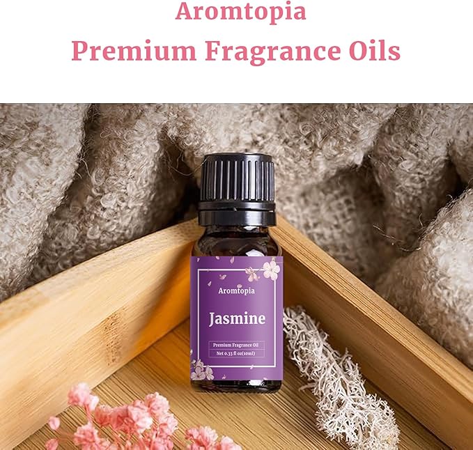Floral Fragrance Oils, Aromtopia Flower Essential Oils for Diffusers for Home, 6x10ml, Fragrance Oil for Candle Soap Making, Lavender, Rose, Gardenia, Cherry Blossom, Jasmine, Neroli - Bloomnest