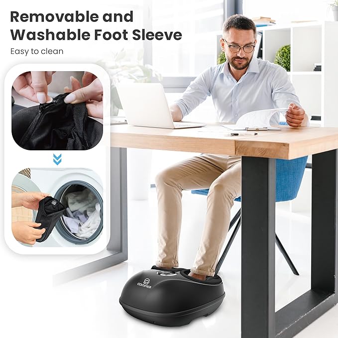 COMFIER FSA Eligible Shiatsu Foot Massager with Heat for Neuropathy Plantar Fasciitis, HSA Heated Electric Foot Massagers, Feet Massager Up to Men Size 13, Christmas Gifts for Men Women - Bloomnest