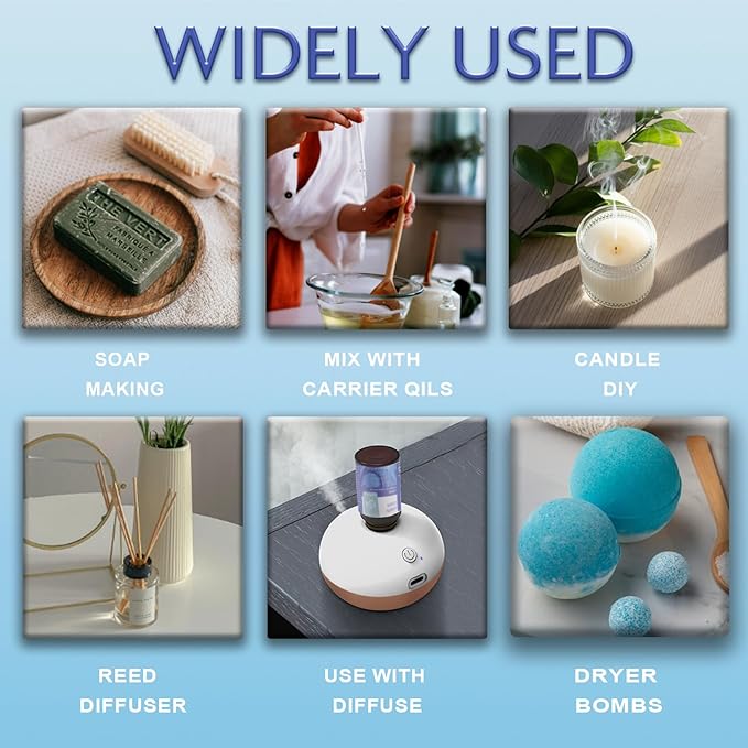 Essential Oils for Laundry - 100% Pure Essential Oils for Diffusers for Home,6x10ml(Clean)- Aromatherapy Oils for Humidifiers,Wool Dryer Balls,Clean Linen - Bloomnest