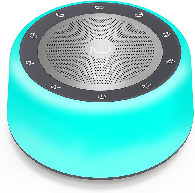 Kipcush Automatic Tibetan Singing Bowl Sound Machine, 11 Soothing Sound Therapy Tones, Touch Night Light, Smart Timer & Memory, Plug-in White Noise Machine for Sleep, Meditation, Yoga & Relaxation Kipcush%C2%AE